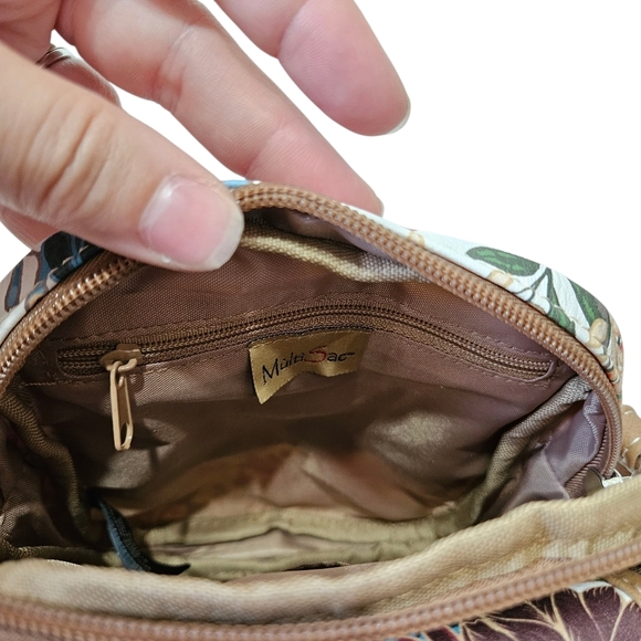 Mutisac Cross Body Floral Travel Purse - Picture 7 of 9